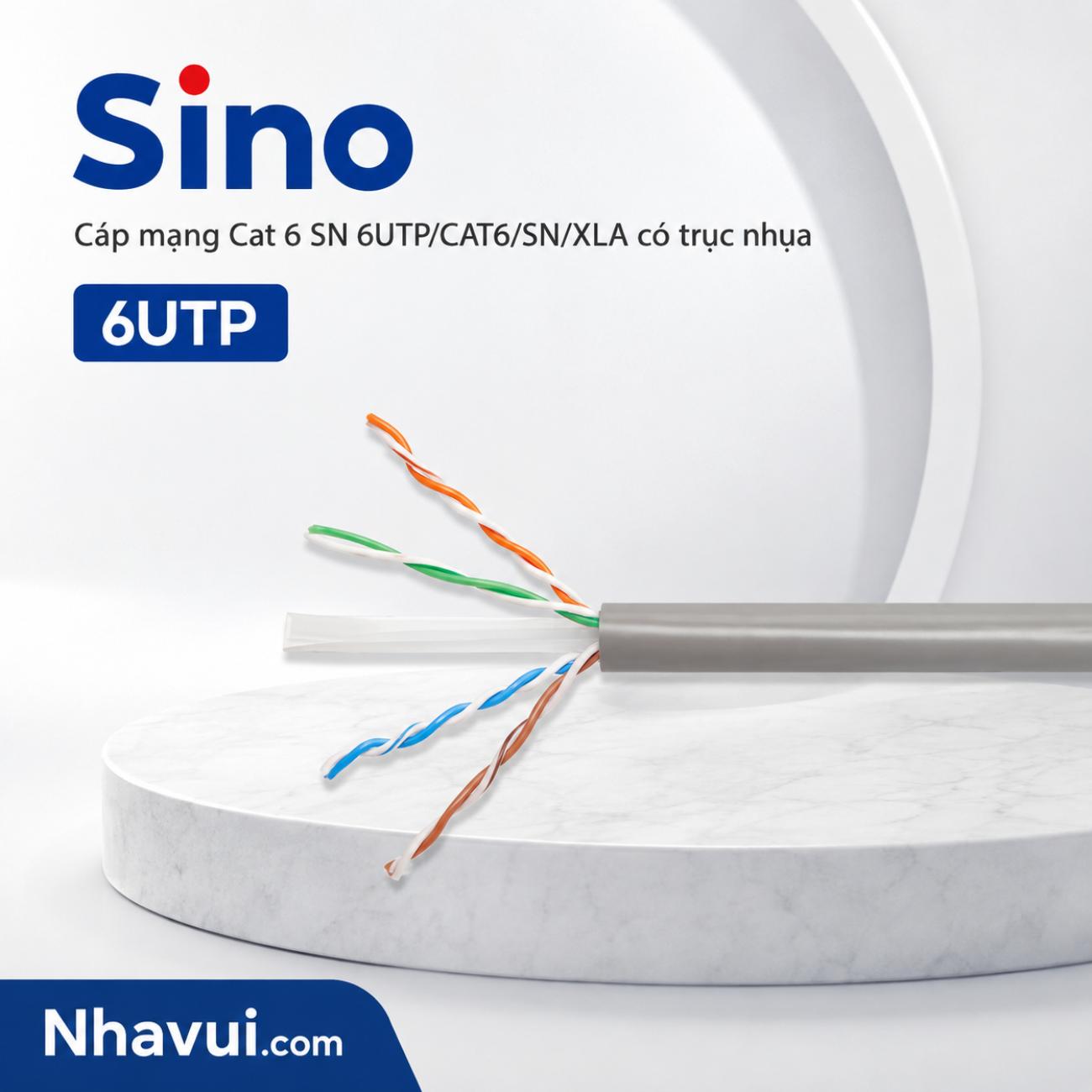 Cáp mạng Sino Cat5e, Cat6 UTP/FTP 305m